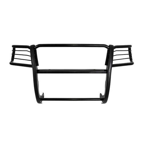 TrailFX Grille Guard Steel Fits 2005-2015 Toyota Tacoma Gloss Black Powder Coated 1-Piece 1.5-Inch Diameter with Brush Guard, Bolt On Installation TrailFX E0003B