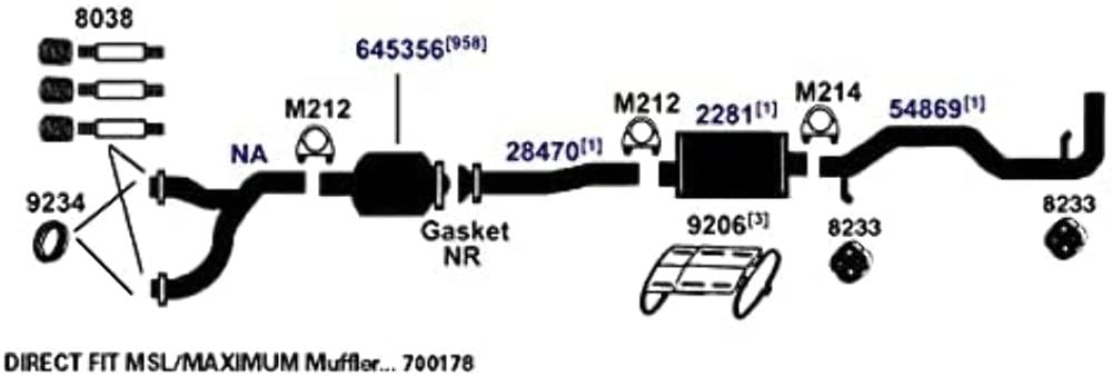 Exhaust Tail Pipe AP Exhaust Products 54869