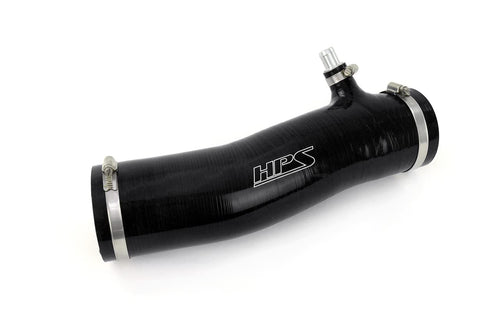 HPS Black Silicone Reinforced Post MAF Air Intake Hose Kit Compatible for 2016-2023 Toyota Tacoma 3.5L V6 Equipped with TRD airbox, 57-2126-BLK