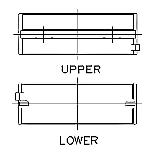 7M8103HX-STD ACL Main Bearing (7M8103Hx-Std s; Tri-Metal; Upper & Lower), 1 Pack