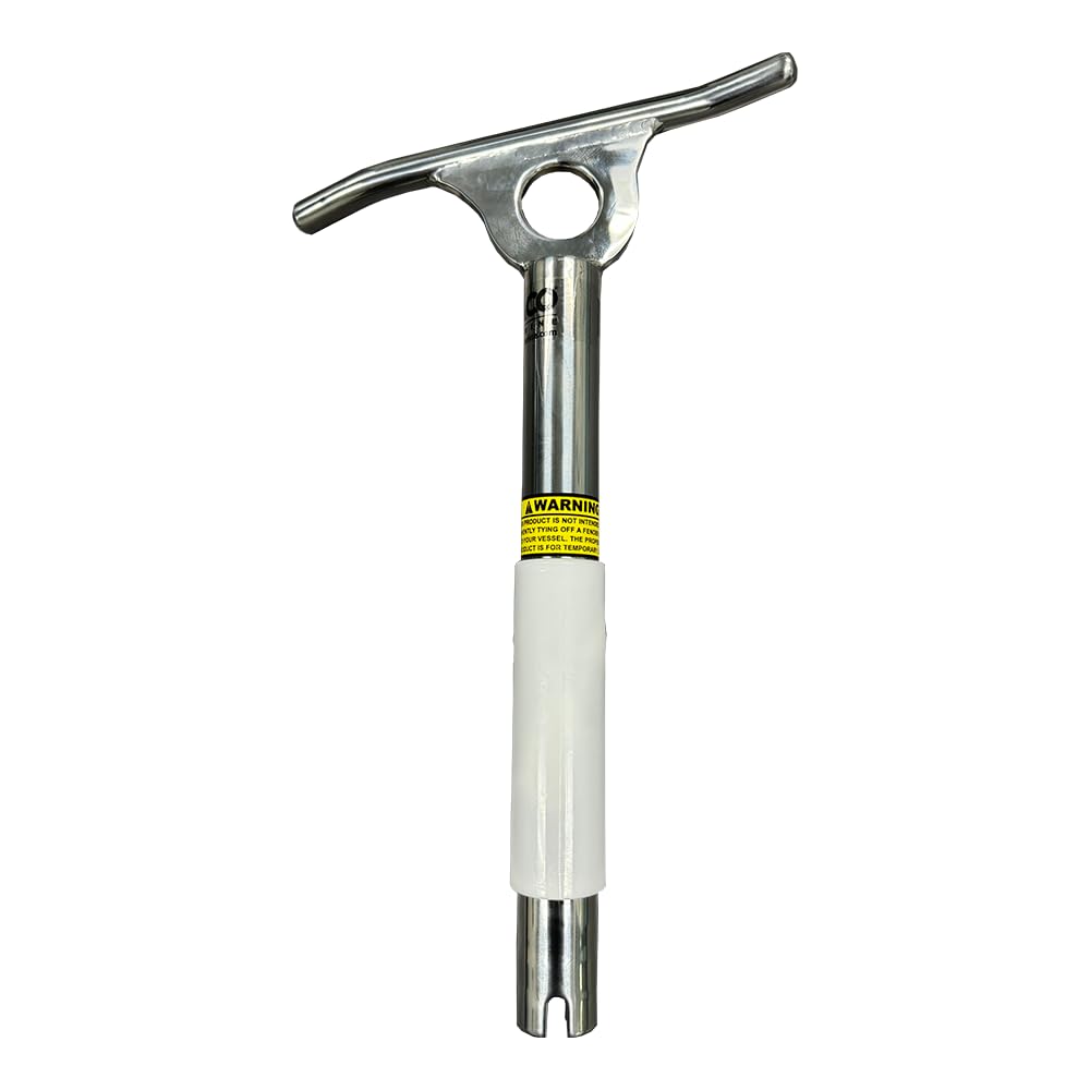 Rod Holder, Portable Cleat, 15 Deg. Polished SS Taco F16-0861POL-1