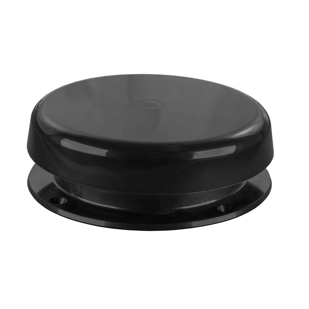 Mushroom Style JR Products Plumbing Vent (Black),1 Pack