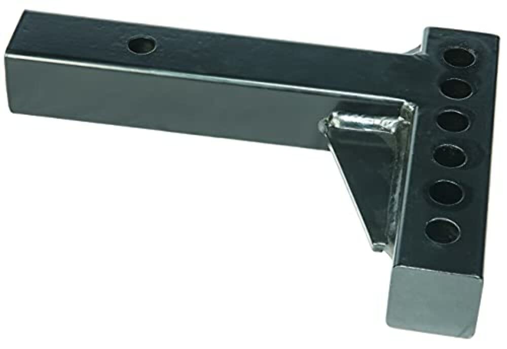 Weight Distribution Hitch Shank Husky Towing 31518 - 2 Inch Square, 10 Inch Length 4-1/4 Inch Rise 6-3/4 Inch Drop 6K Shank/14K WD Capacity, Black Powder Coated Steel