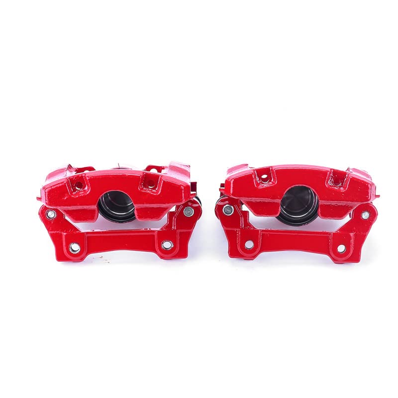 Power Stop Pair of High-Temp Red Powder Coated Rear Calipers For Lexus GS350, Lexus GS430, Lexus GS450h, Lexus GS460, Lexus IS350 [Model Specific]
