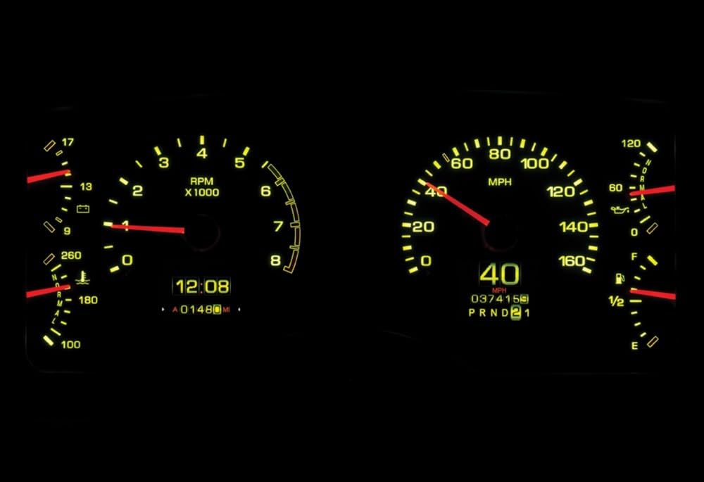 Dakota Digital Retrotech RTX-87F-MUS-X Gauge Instrument System Compatible with Ford 1987-89 Mustang