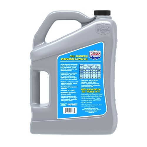 Synthetic 2-Cycle Snowmobile Oil Lucas Oil 10847 - 1 Gallon