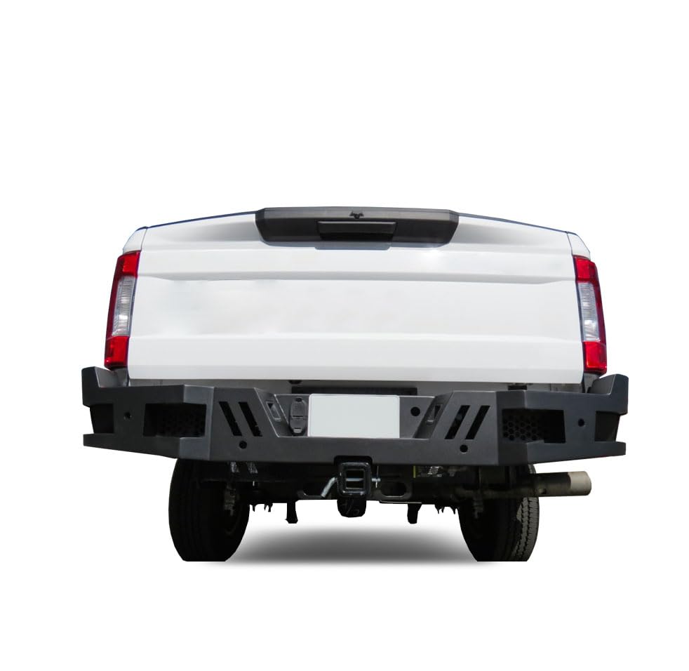 Super Heavy Duty Black Horse Armour Rear Bumper Matte Black Compatible with 2017-2024 Ford F-250 Super Duty|2017-2024 Ford F-350 Super Duty-ARB-F217