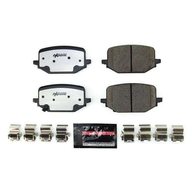 Power Stop Z36 Truck & Tow Z36-2231 Rear Carbon Fiber Ceramic Brake Pads with Hardware For Ford Explorer, Ford Must, Ford Police Interceptor Utility, Lincoln Aviator [Model Specific]