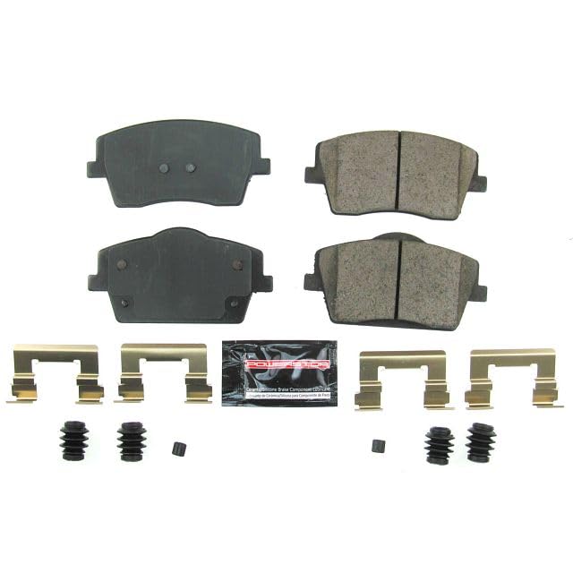 Power Stop Z23-2137 Z23 Evolution Sport Carbon Fiber Infused Ceramic Brake Pads with Hardware For Volvo XC40 2019-2022 [Model Specific]