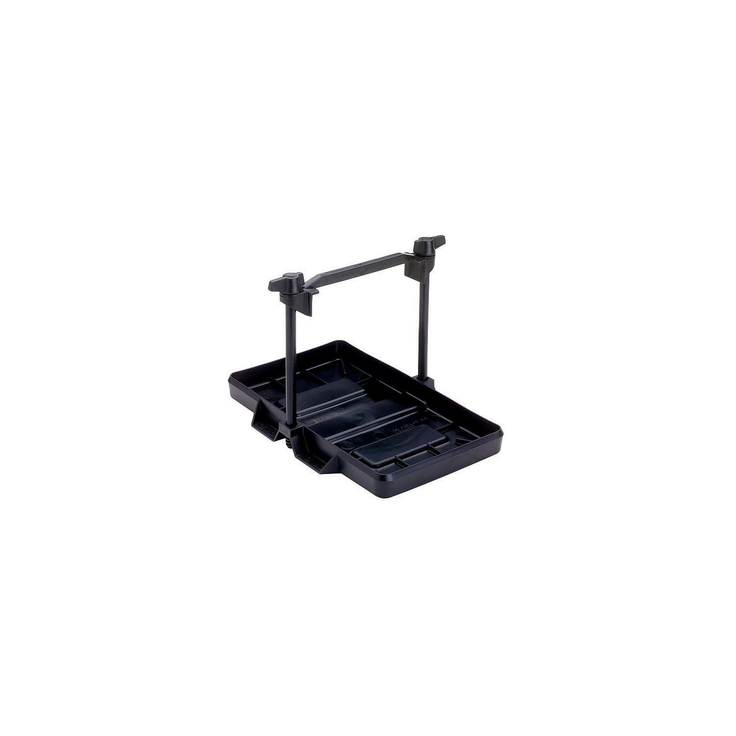 27 Series Adjustable Hold-Down Marine Boat Battery Tray, Black Attwood 9091-5 USCG-Approved