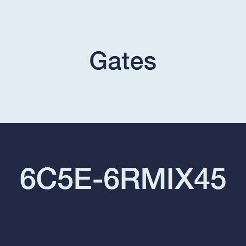 6C5E-6RMIX45 Gates Field Attachable for C5E Hose, Male SAE 45 Flare Inverted Swivel, 45 Bent Tube, Steel, 5/16" ID