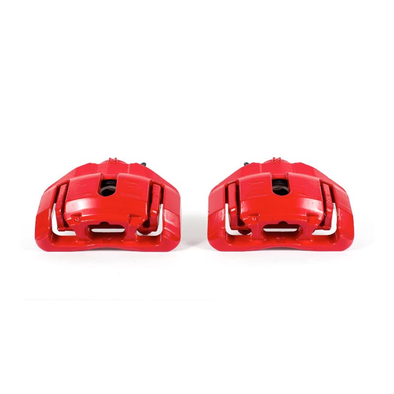Power Stop S3334 Front Pair of High-Temp Red Powder Coated Calipers for BMW 335d, BMW 335i, BMW 335i xDrive, BMW 335is, BMW 335xi, BMW X1, BMW Z4 [Model Specific]