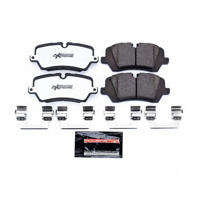 Power Stop Z36 Truck & Tow Z36-1692 Rear Carbon-Fiber Ceramic Brake Pads For Defender 110, Defender, Discovery, Range Rover, Range Rover Sport [Model Specific]