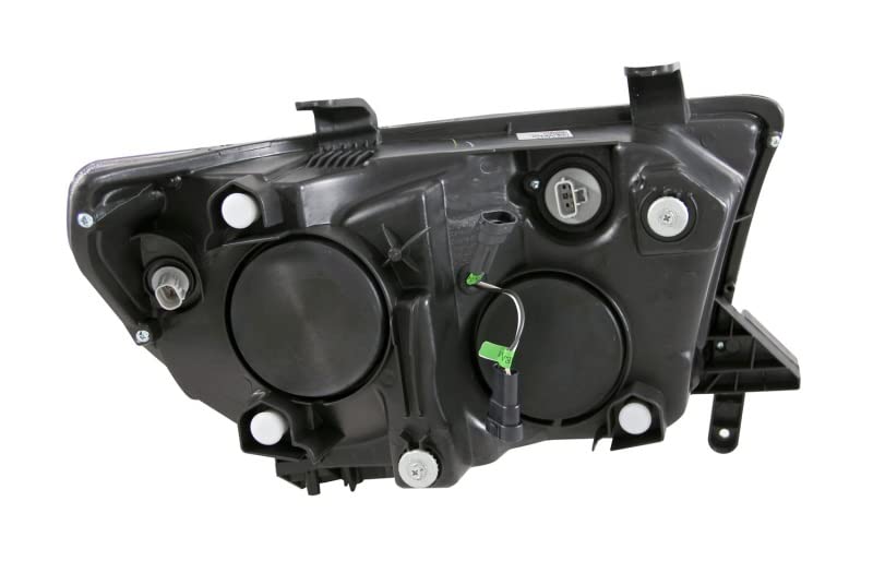 Headlight Assembly Anzo USA Clear Lens Pair Black w/U-Bar 111294