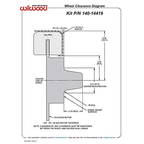 Brake Kit Wilwood 140-14419-DN