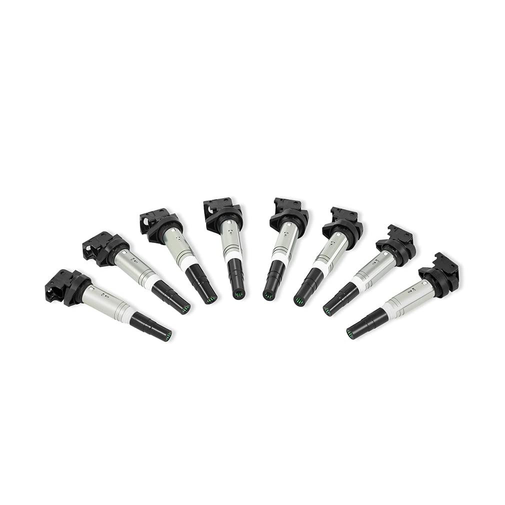 Mishimoto Compatible Ignition Coil With BMW M54, N20, N52, N54, N55, N62, S54, S62 2002+, Set of 8