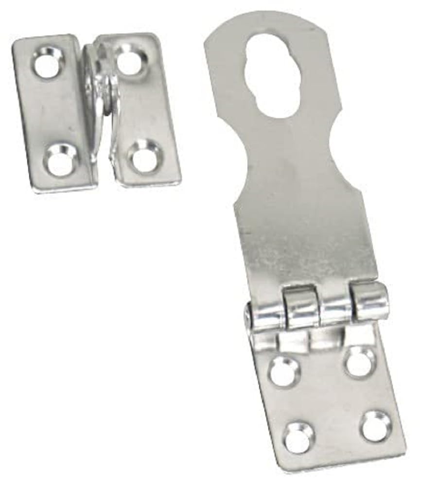Fixed Whitecap Safety Hasp - 304 Stainless Steel - 1" x 3"