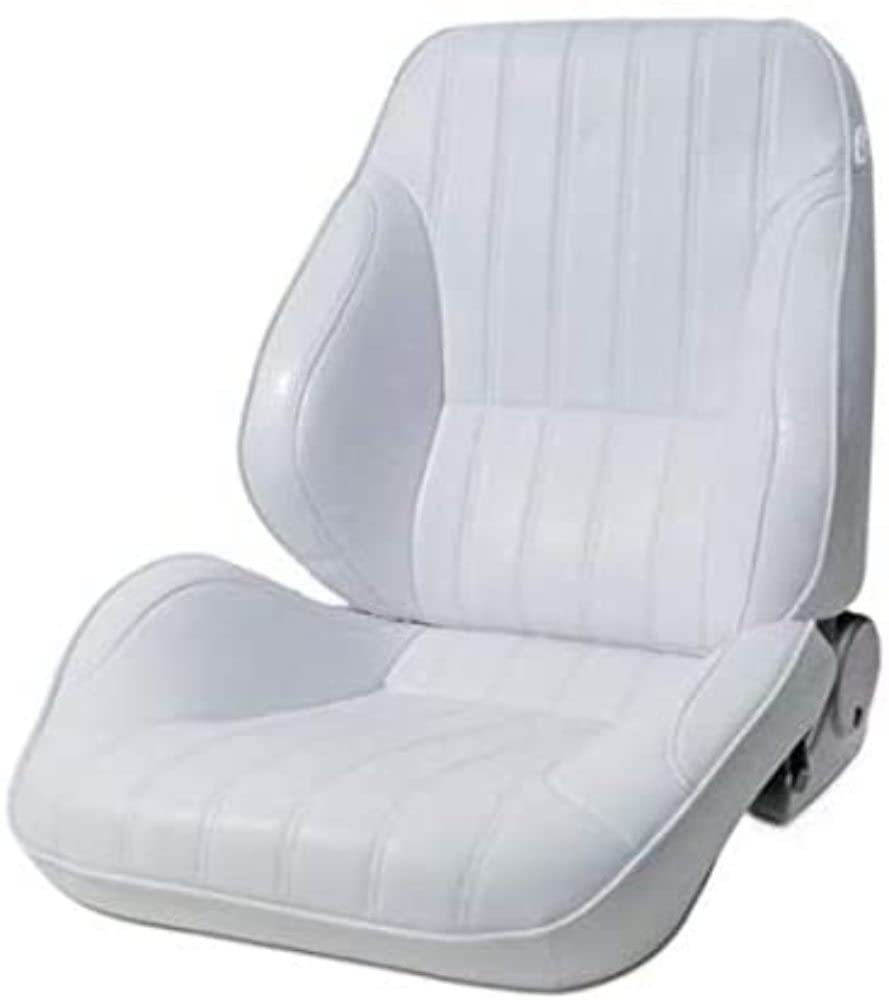 White Vinyl Racing Rally Low Back Recliner ProCar by Scat 80-1050-53L Left Seat