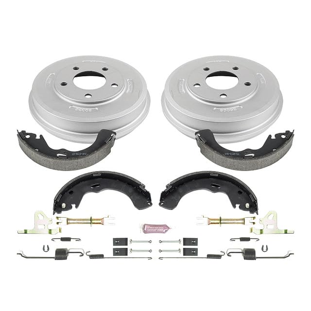 Power Stop KOE15371DK Rear Replacement Brake Kit-OE Brake Drums & Ceramic Brake Pads