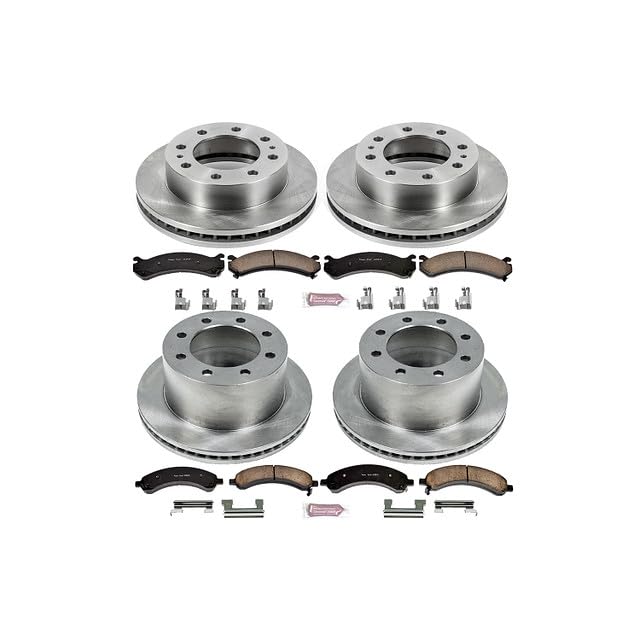 POWERSTOP Autospecialty KOE4528 Front and Rear Replacement Brake Kit-OE Brake Rotors & Ceramic Brake Pads