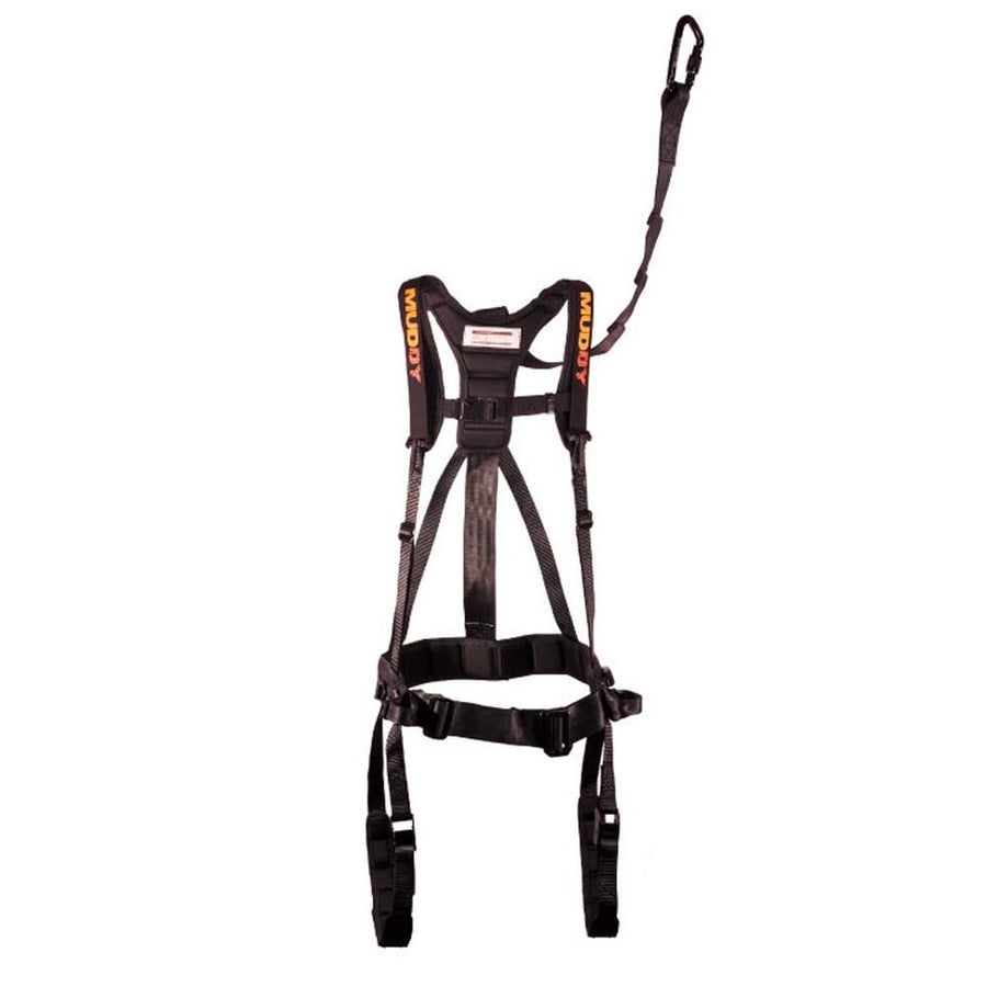 Muddy Tree Stand Hunting Safety Systems Lightweight Padded Nylon Quick-Release Safeguard Harness, Large