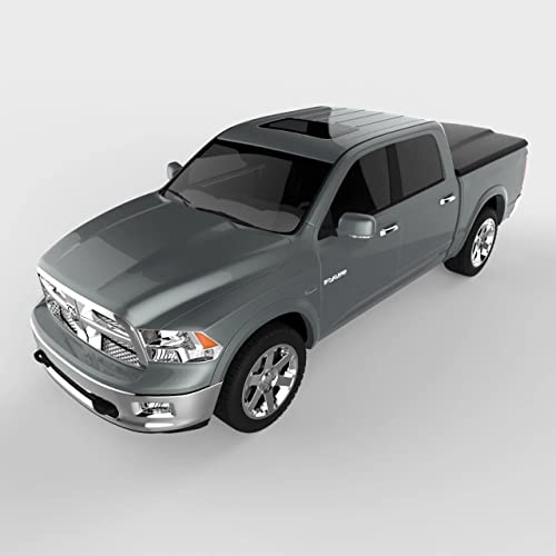 UnderCover Elite LX RealTruck One-Piece Truck Bed Tonneau Cover | UC3088L-PX8 | Fits 2009 - 2019 Dodge Ram 1500 Std/Quad/Mega (PX8 - Black) 5' 7" Bed (67.4")