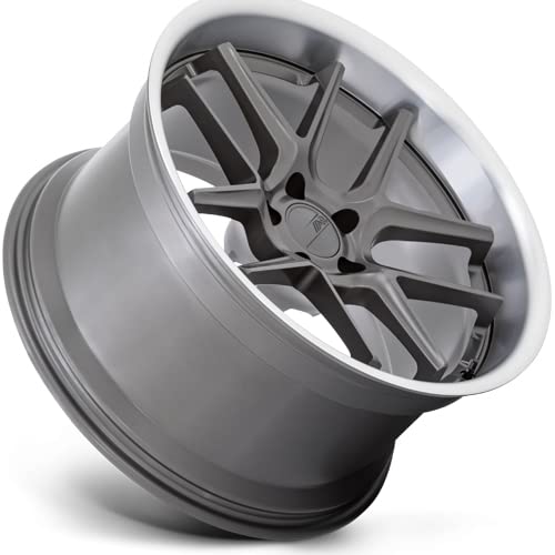 AR942 BISHOP American Racing 20X12 5X115 6.74 6mm MATTE GUNMETAL WITH MACHINED LIP - AR942AD20121506