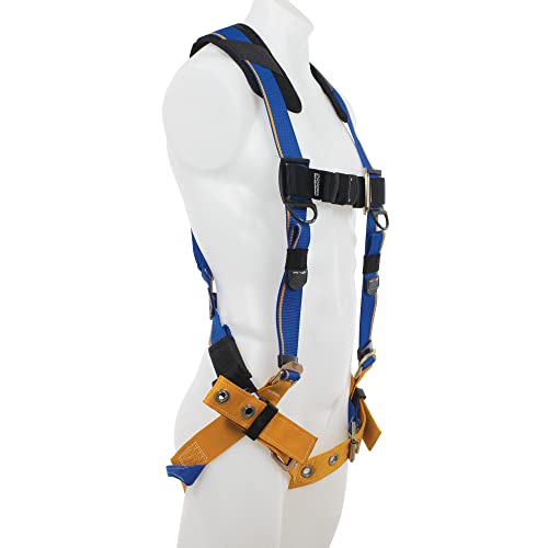 H212002 Werner Blue Armor 1000 Standard (1 D Ring) Harness Tongue Buckle Legs (M/L), 1per Pack
