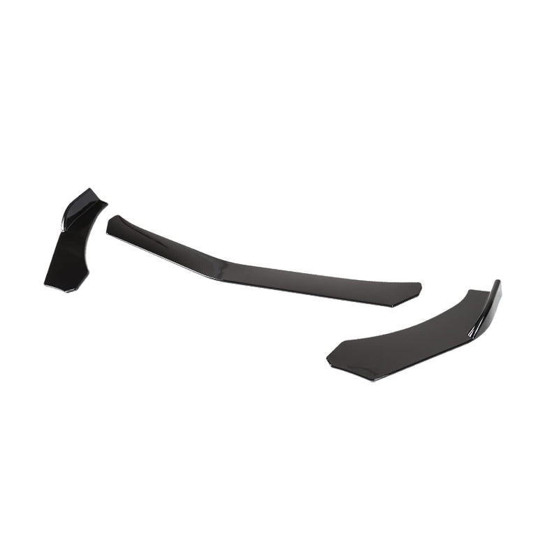 Gloss Black Spec-D Tuning Universal Front Bumper Lip Spoiler Splitter Body Kit 3PC