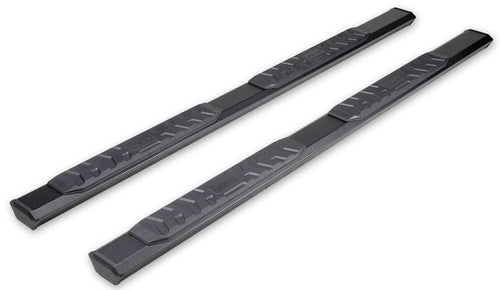 TrailFX Nerf Bars for 2007-2021 Crew Max Toyota Tundra Titanium Black Powder Coated Aluminum 4-1/2 Inch Hexagonal Side Steps with Step Pads Rocker Panel Mount Set of 2 Running Boards