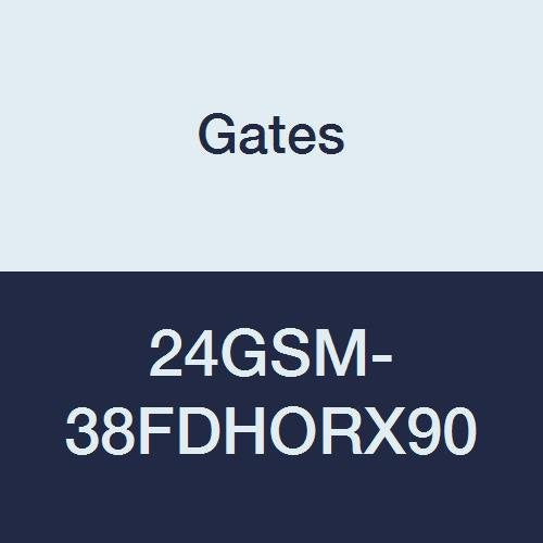 GlobalSpiral Series Gates 24GSM-38FDHORX90 MAX Pressure Couplings, Female DIN 24 Degree Cone Swivel, Heavy Series with O-Ring, 90 Degree Bent Tube, 1-1/2" ID