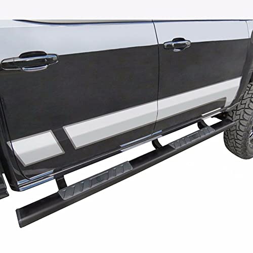 Summit Black Horse Running Boards Compatible With 2005-2023 Toyota Tacoma Double Cab-SU-TO0186BK