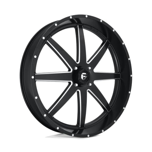 UTV Fuel D538 30x6 4x156 +1mm Black/Milled Wheel Rim 30" Inch