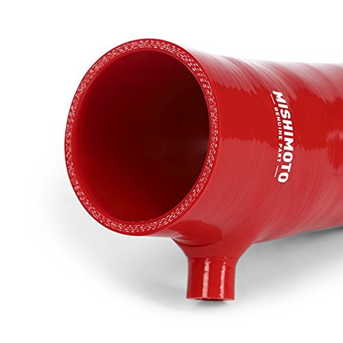 Mishimoto Silicone Induction Hose MMHOSE-CIV-12SIIHRD Fits Honda Civic Si 2012-2015 Red