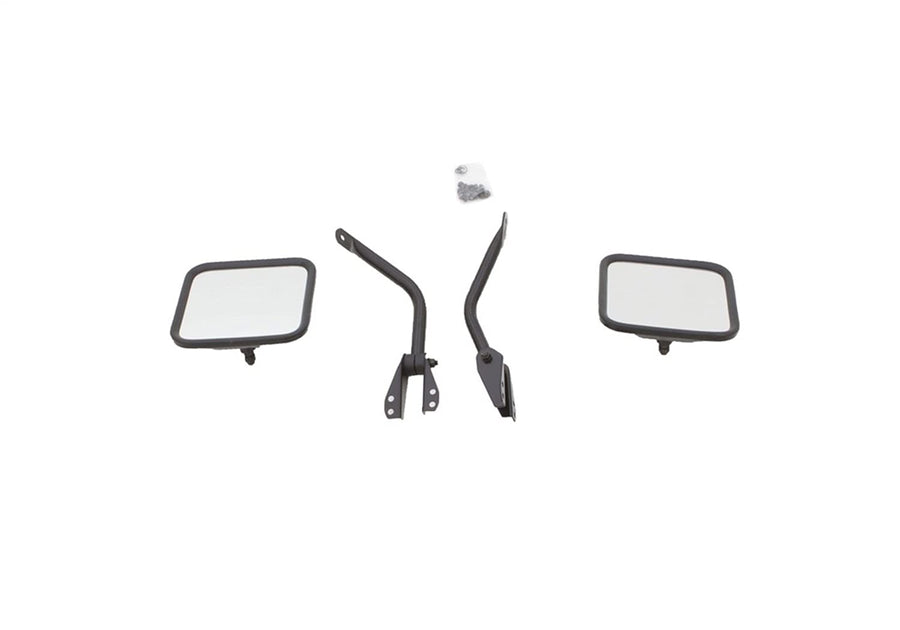 Rampage Factory Style Replacement Steel Mirror Kit RAMPAGE PRODUCTS | Pair, Black | 7617 | Fits 1955 - 1986 Jeep CJ