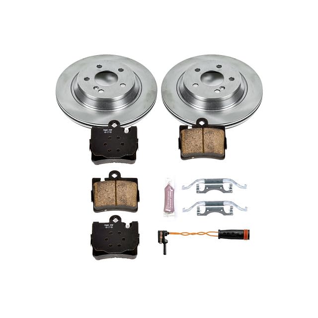 Power Stop KOE6201 Rear Replacement Brake Kit-OE Brake Rotors & Ceramic Brake Pads For Mercedes-Benz CL500 1999-2003, Mercedes-Benz S430 2003 [Model Specific]
