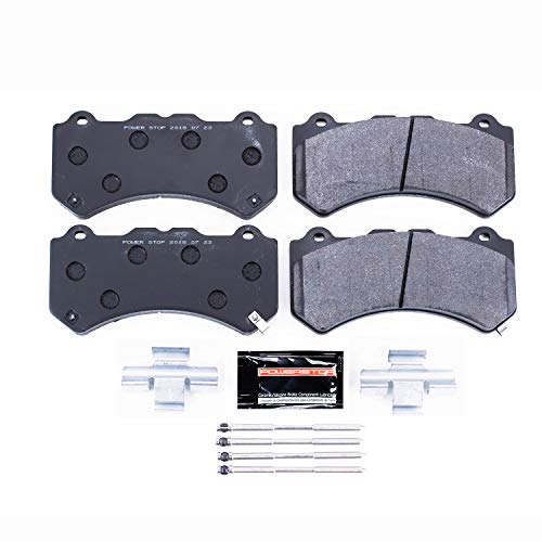 Power Stop PST-1382 Carbon-Fiber Metallic Brake Pads Front For Nissan GT-R 2009-2019 [Model Specific]