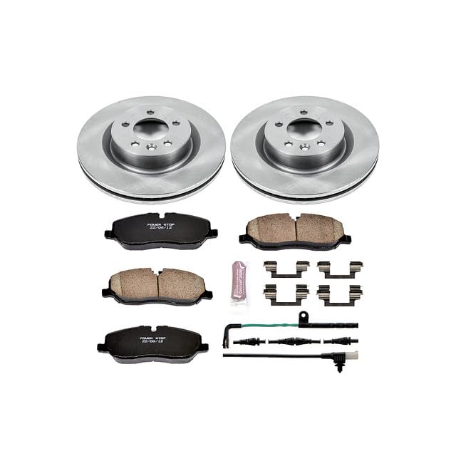 Power Stop Autospecialty KOE4615 Front Replacement Brake Kit-OE Brake Rotors & Ceramic Brake Pads For Land Rover LR3 2005-2009 [Model Specific]