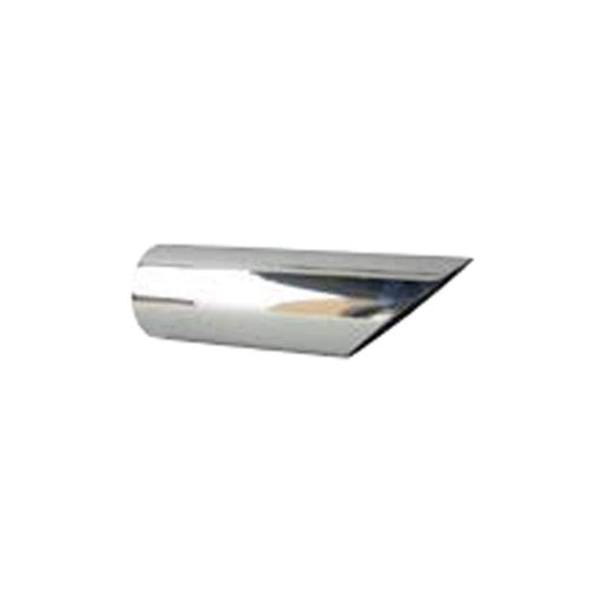 Pypes Exhaust 3" Inlet/Outlet EVT50 9" Long Polished Stainless Steel Slip Fit Slant Cut Universal Exhaust Tip-Pair