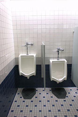 M+A Matting Urinal Mat, CleanShield | Non-Slip, 30-Day, Disposable by M+A Matting (Charcoal, Case of 6)