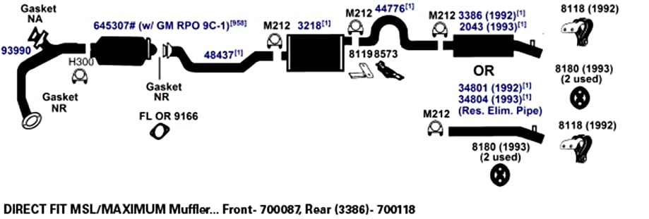 700087 AP Exhaust Products Muffler Exhaust