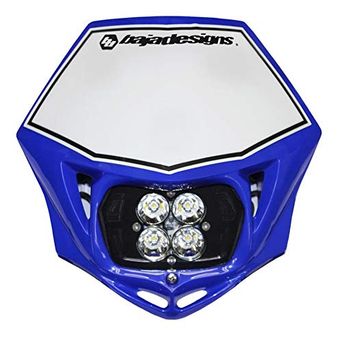 Baja Designs Squadron Sport Motorcycle A/C Headlight Kit with Shell (Blue) LED
