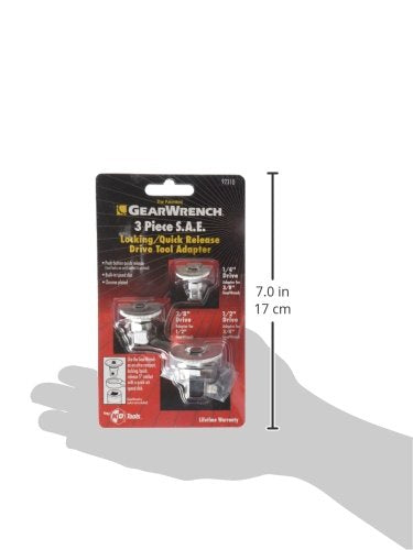 3 Pc. GEARWRENCH SAE Ratcheting Wrench to Square Drive Adapter Set - 9231D