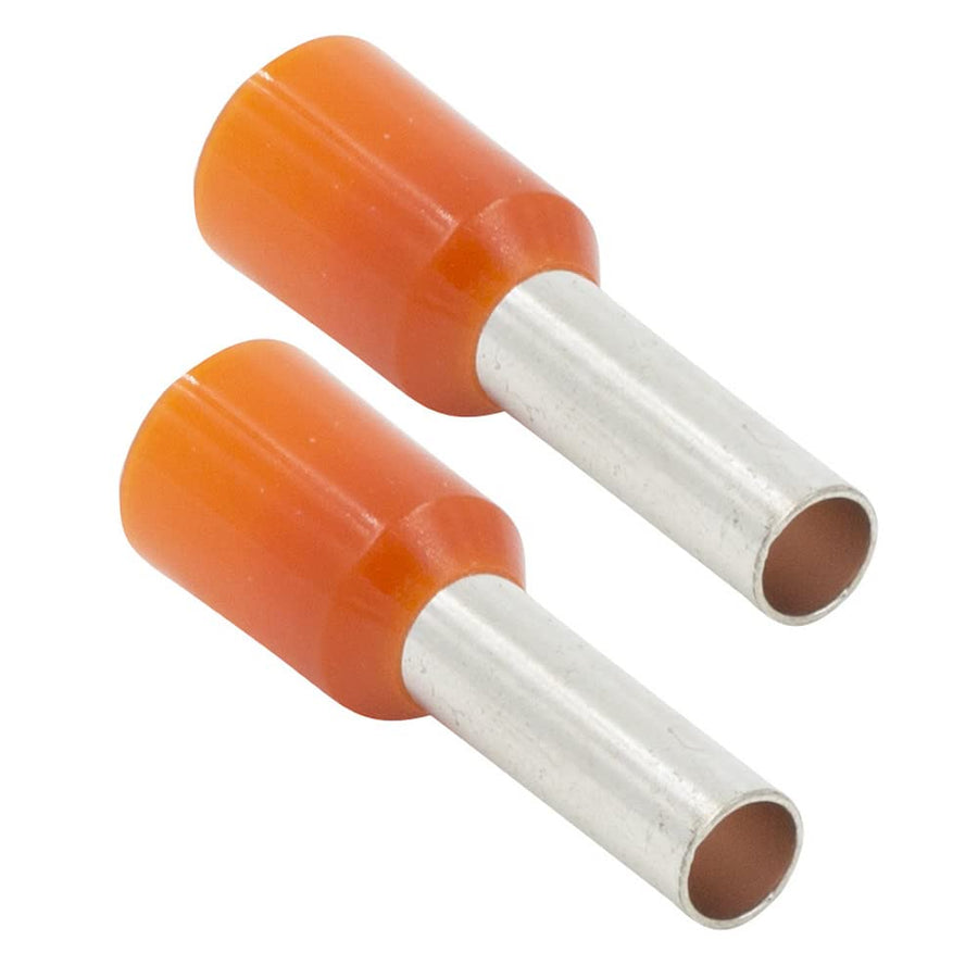 12 Ga Install Bay Orange Ferrules - Package of 100