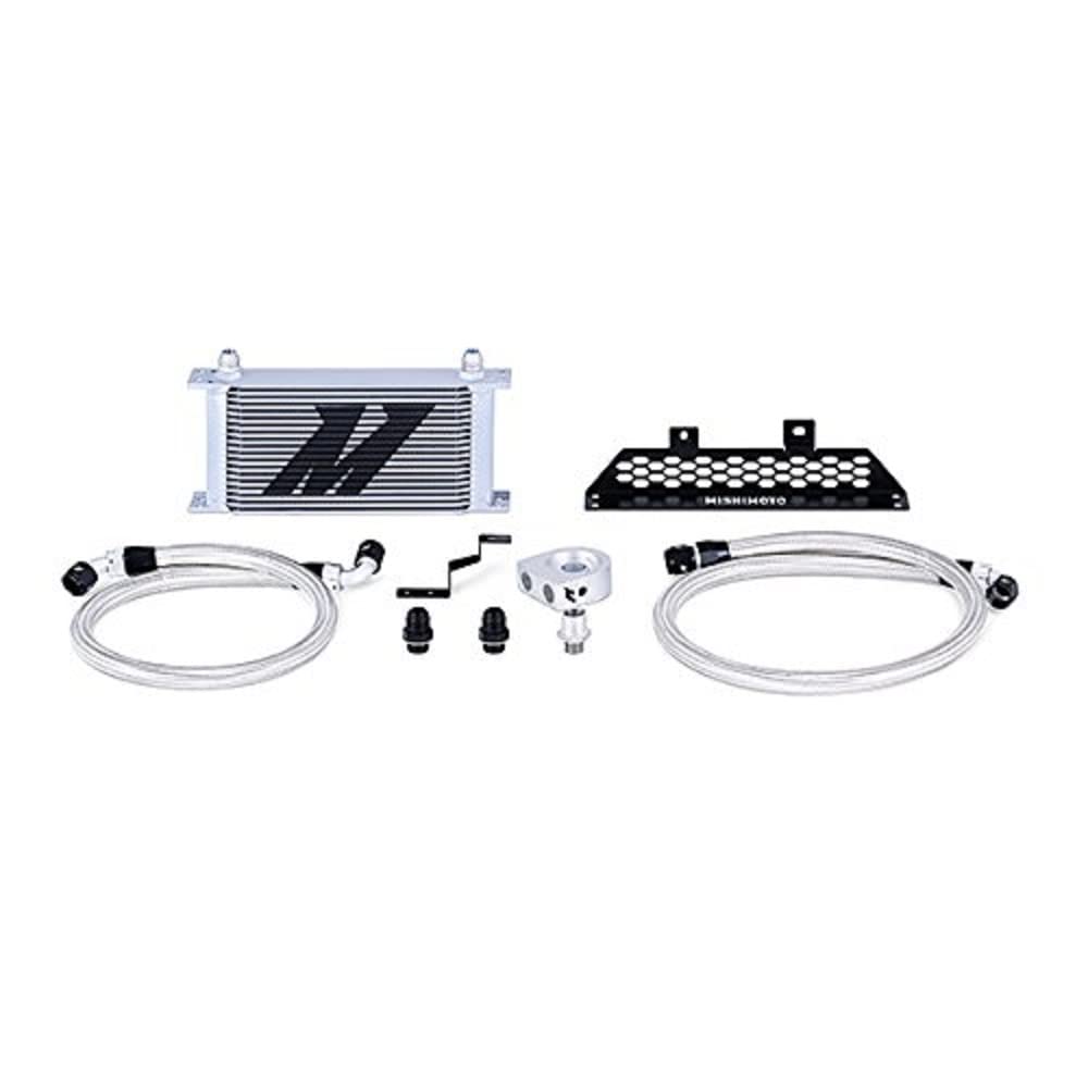 Mishimoto Oil Cooler Kit MMOC-FOST-13 Non-Low Temp Thermostatic Fits Ford Focus ST 2013+ Silver
