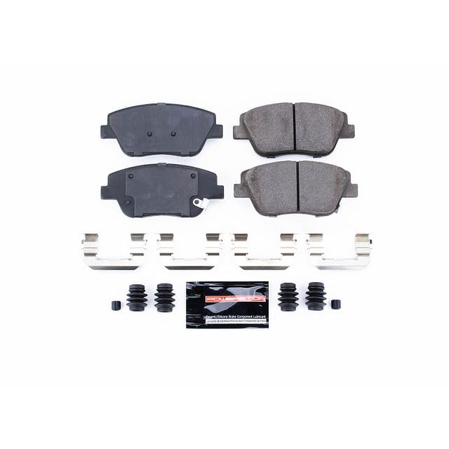 Power Stop Z23-1444 Z23 Evolution Sport Carbon Fiber Infused Ceramic Brake Pads with Hardware For Hyundai Sonata 2011-2015, Kia Optima 2011-2016 [Model Specific]