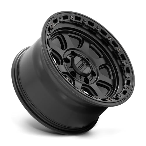 KMC Wheels 20X9 CHASE 6X1355.71 18mm SATIN BLACK WITH GLOSS BLACK LIP - KM54829063718