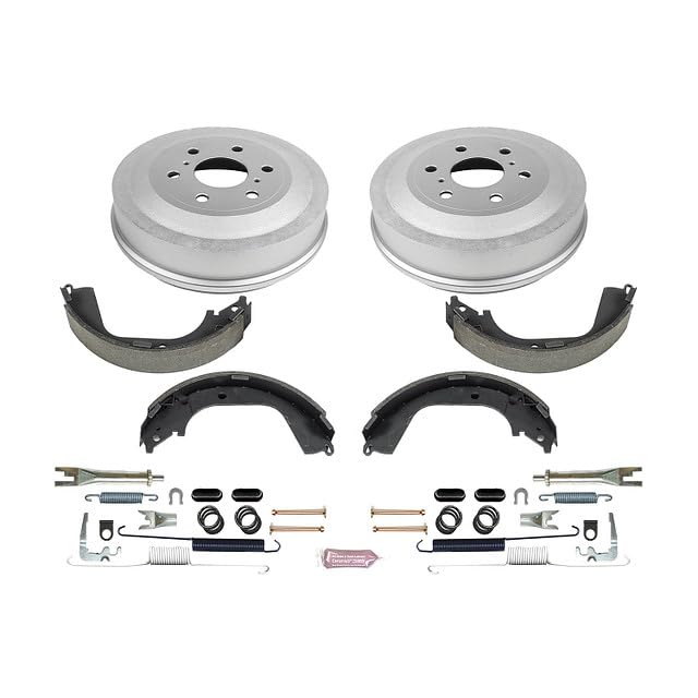 Power Stop KOE15411DK Rear Replacement Brake Kit-OE Brake Drums & Ceramic Brake Pads