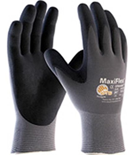 Maxiflex Ultimate ATG 34-874/XXXL, Gray Nylon Shell, Black Nitrile Microfoam Grip Gray 3XL