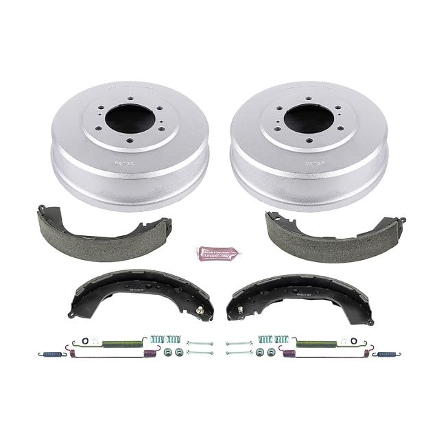 Power Stop KOE15320DK Rear Replacement Brake Kit-OE Brake Drums & Ceramic Brake Pads